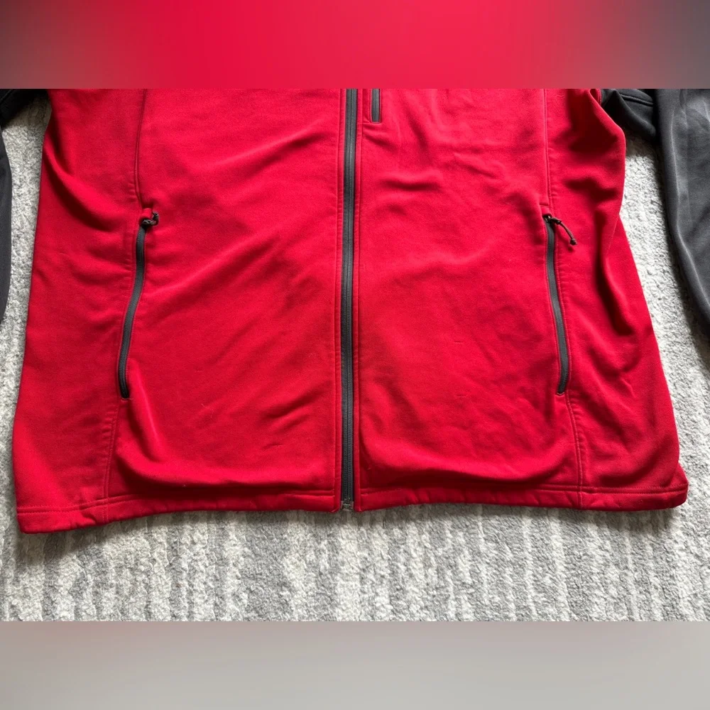 The North Face Red and Charcoal Jacket